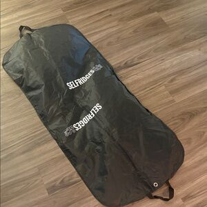 Selfridges Black Hanging Travel Garment Storage Bag - Folds for Transport